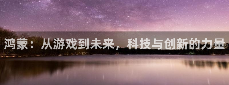 安信娱乐2负责人：鸿蒙：从游戏到未来，科技与创新的力量